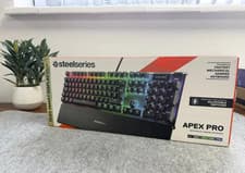 Image of SteelSeries Apex Pro UK QWERTY Mechanical Gaming Keyboard with RGB Lights