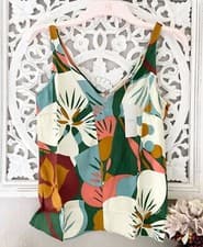 Image of TED BAKER 🎀 Nethy Cami Top Size 1 UK 8 RRP £55 Floral Vest