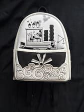 Image of Disney Steamboat Willie Mickey Mouse Loungefly Mini Backpack Bag