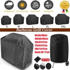 Image of Heavy Duty BBQ Cover Waterproof Barbecue Grill Protector Outdoor Covers XS-XXXL