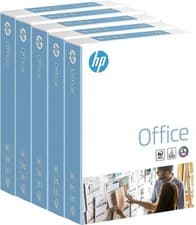 Image of 80GSM HP OFFICE LOT A4 WHITE COPIER PRINTER PAPER 1 2 3 4 5 REAMS /500 SHEETS