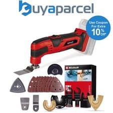 Image of Einhell 18v Cordless Multi Tool TC-MG 18 Li-Solo Power X-Change Bare + 19 Access