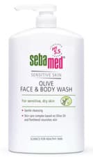 Image of Sebamed Liquid Olive Face and Body Wash Pump Pot 1L, For Sensitive Skin, Unisex