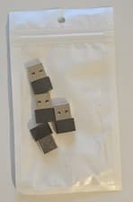 Image of 4x USB-A to USB-C Adapters in Black