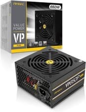 Image of Antec VP650P 650W ATX PC 80+ Power Supply PSU 120mm Fan 7x SATA 2x PCI-E UK