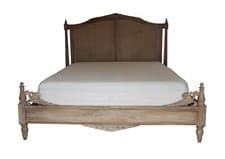 Image of French Rattan Bed Frame Rattan Headboard Low Footboard Belle Range NEW BT030
