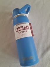 Image of Camelbak Thrive Chug Insulated Stainless 600ml Water Bottle Outdoors Hiking Blue