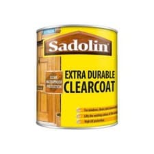 Image of Sadolin Clearcoat Clear Gloss Extra Durable Clear Satin 1L 2.5L Wood Work Paint