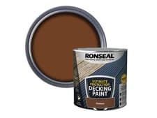 Image of Ronseal Ultimate Protection Decking Paint Chestnut 2.5 litre