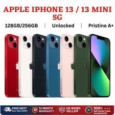 Image of Apple iPhone 13 / 13 Mini 5G 128GB - 256GB Unlocked iOS Smartphone Pristine A+