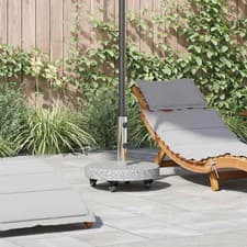 Image of Parasol Base Grey 45 x 45 x 45 cm Granite vidaXL