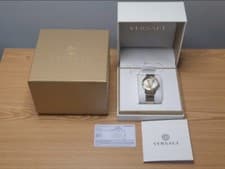 Image of Versace Swiss Watch, Sapphire Crystal Two Tone Metal. RRP £950 Authenticity Card