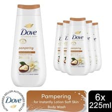 Image of Dove Advanced Care Body Wash Pampering 24Hrs Renewing Micromoisture 225ml, 6pk
