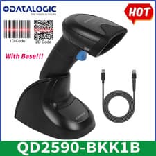 Image of Datalogic QuickScan QD2590-BKK1B 2D Portable Barcode Scanner W/ USB Cable+Base