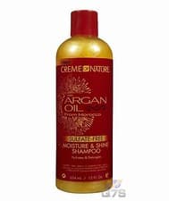 Image of Creme Of Nature Moroccan Argan Oil Shea Butter Hair Shine Shampoo Snot Curl Care