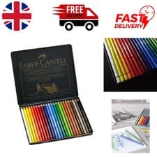 Image of Faber-Castell Polychromos Artist Colour Pencils - Tin of 24, Blendable & Durable