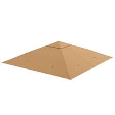 Image of Outsunny 3 x 3 m Gazebo Canopy Replacement Cover, Gazebo Roof Replacement