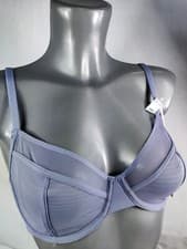 Image of NEW Boux Avenue Blue Boux lounge Mesh Balconette Bra Lingerie Underwired RRP £30