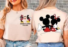 Image of Lover Mickey and Minnie Disney Couple Unisex Custom Hoodie Tshirt Men Women N864