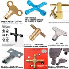 Image of Radiator Plumbing Bleed Bleeding Key Keys for Venting Air Valve NEW