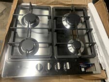 Image of Bosch PCP6A5B90 60cm Built In Gas Hob - 4 Burner Stainless Steel