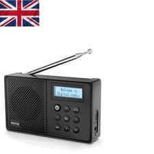 Image of Lightweight DAB+ Digital Radio - Perfect for Travel, Bluetooth & Alarm Features