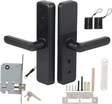 Image of Smart Door Lock Fingerprint IC Card Password Key Electronic Digital Tuya Functi