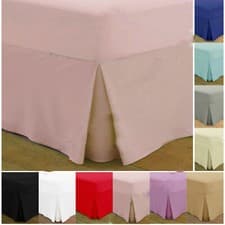Image of Egyptian Cotton Valance Fitted Sheets 200 TC Single to Super King Sizes Colours