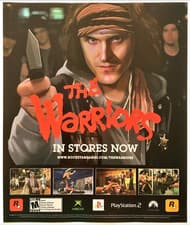 Image of Vintage Print Ad 2005 The Warriors PS2 Xbox Game Original Promo Poster Wall Art