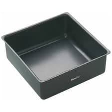 Image of MasterClass Non-Stick Deep Loose Base Cake Pan Square 30cm (12")