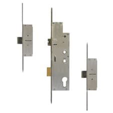 Image of FULLEX Crimebeater 20mm Lever Operated Latch & Deadbolt Twin Spindle - 2 Dead Bo
