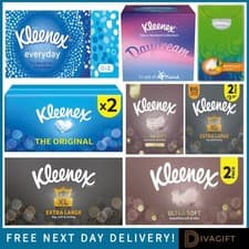 Image of KLEENEX EXTRA LARGE XL 2PLY FACIAL TISSUE POCKET DAYDREAM CUBE STRONG TISSUE MIX