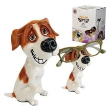 Image of Optipaws Jack Russell Glasses Holder Dog Ornament NEW in Gift Box