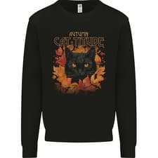 Image of Autumn Catitude Cat Mens Sweatshirt Jumper