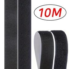 Image of 1M Heavy Duty Self Adhesive Hook & Loop Tape Strong Sticky Style Fastener