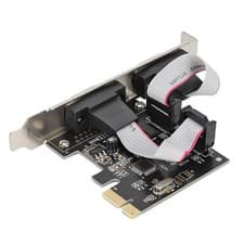 Image of PCI-E PCI Express To Dual Serial DB9 RS232 2 Port Controller Adapter Card