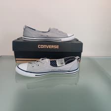 Image of New & Rare Converse All Star Ballerina Ballet Dance Slip on Wolf Grey UK 5