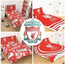 Image of Liverpool FC England Football Duvet Cover Bed Set Single Double Kids Adults
