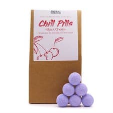 Image of Black Cherry Mini Bath Bombs | 30 Chill Pills Gift Pack 350g