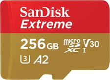 Image of Sandisk 256GB Extreme Microsdxc Card +SD Adapter, Microsd Card for Smartphones,