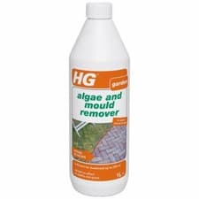 Image of 1L HG Moss Algae Mould Remover Green Slime Cleaner Garden Patio Paving Wall Tile