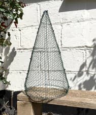 Image of Topiary Cone Pyramid Frame Large - 50cm High - Handmade Wire Sculpture
