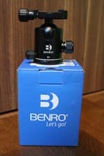 Image of Benro B3 Triple Action Ballhead with PU-70 Quick Release Plate for Benro Tripods