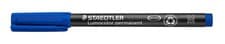 Image of STAEDTLER 317-2 Lumocolor Permanent Pen, Medium Line Width, 1.0mm - Blue (Box of
