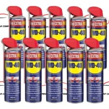 Image of WD-40 X 10 Multi-Use Smart Straw 450ml Spray Aerosol Can Rust Lubricant WD40