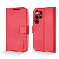 Image of For Samsung S24, Plus, S24 Ultra 5G Genuine Leather RFID Wallet Stand Case Cover