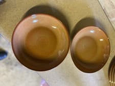 Image of Denby Fire Pasta Bowls X 2 Seconds New
