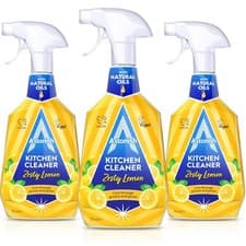 Image of 3x Astonish Kitchen Cleaner Zesty Lemon 750ml