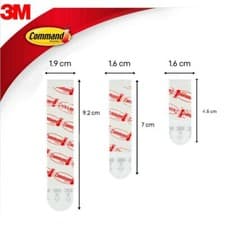 Image of 3M Command Replacement Glue Strip - Refills Bulk Hook Hook Loop Traceless VHB