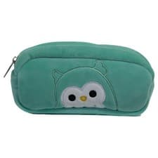 Image of Squishmallows Plush Pencil Case Blue Stationary Storage Set Soft Plush Case New